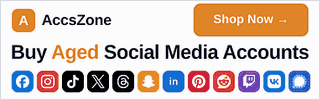 AccsZone — aged social media accounts (sponsored)