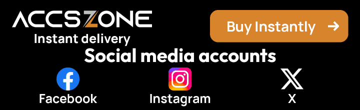 AccsZone — social media, ads, dating and gift-card accounts, instant delivery
